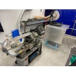 LOT 2 SAWS: JET HORIZONTAL BANDSAW MODEL HVBS-7MW, EVO SAW 380 MITRE SAW GRINDER, TABLE AND 2 ROLLER