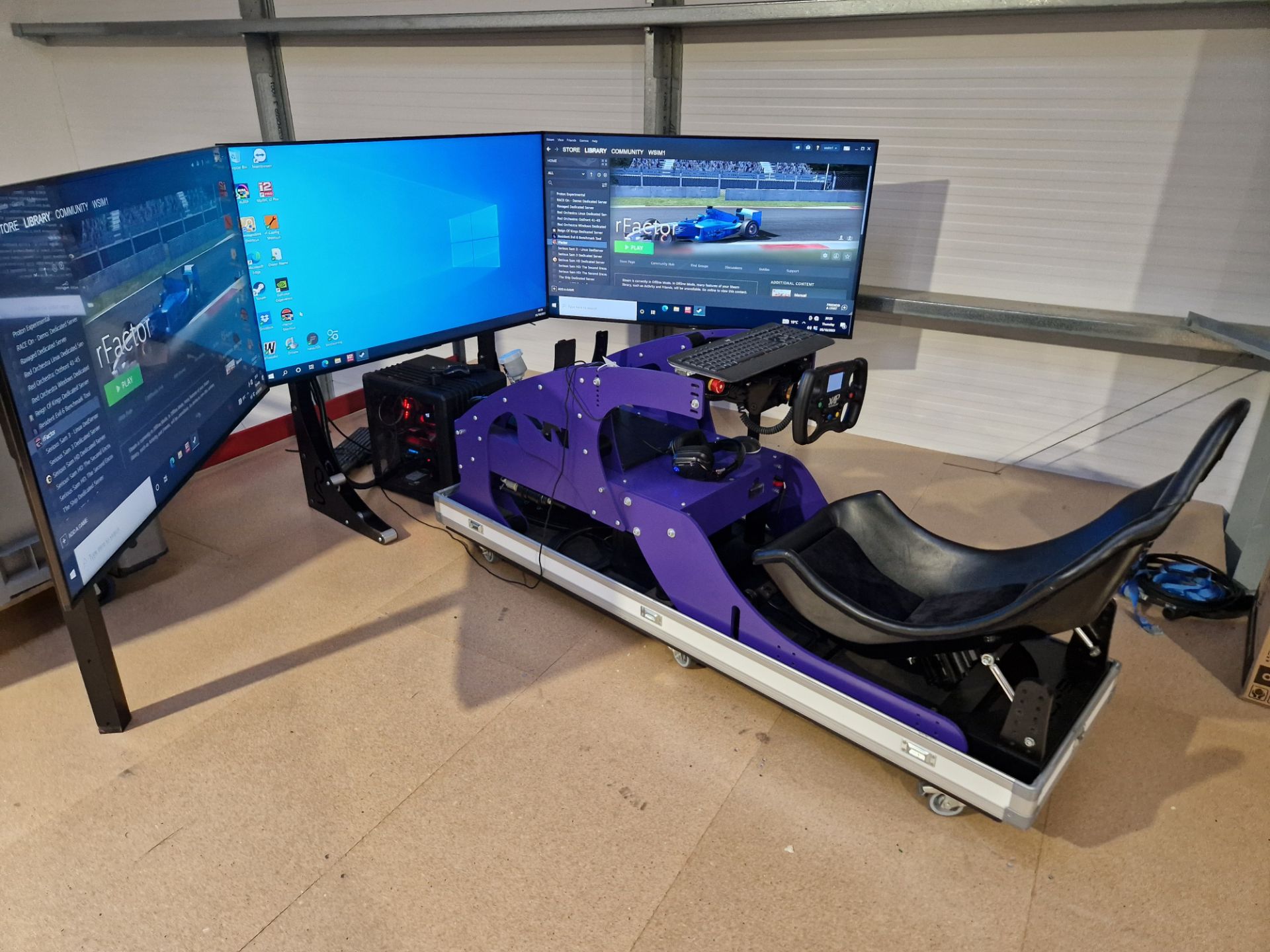 One PRO-SIM EVO Training Race Simulator having Laser Cut Alloy Frame with Multi-Adjustable Seat with - Image 2 of 6
