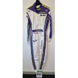 One PUMA FIA approved Race Suit (Size - Made to Measure) worn by Ayla Agran and signed by her with a