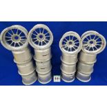 Eight OZ RACING Front Wheels (13.0 inch dia. x 10.5 inch wide) and Eight OZ RACING Rear Wheels (13.0