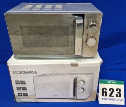 Two GOODMANS Stainless Steel Finish 700W Microwave Ovens