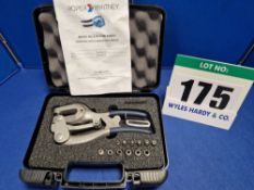 A ROPER WHITNEY No. 5 JR Hand Punch Kit in Rigid Carry Case