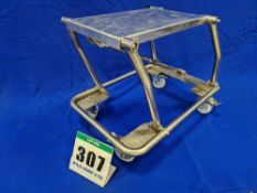 One Folding Stainless Steel Framed Castor mounted Engine/Gearbox Stand