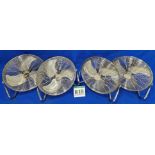 Four EAC 17inch Floor Fans