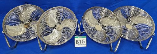 Four EAC 17inch Floor Fans