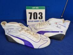 One Pair of Race Boots signed by Miki Koyama - Size 37