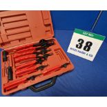 One 10-Piece Circlip Plier Set in Rigid Carry Case