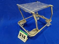 One Folding Stainless Steel Framed Castor mounted Engine/Gearbox Stand