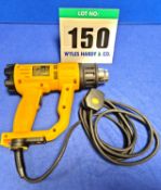 One DEWALT D26411 Type 1 240V AC Corded Electric Hot Air Gun with variable Temperature Control