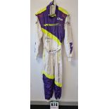 One PUMA FIA approved Race Suit (Size - Made to Measure) worn by Beitske Visser and signed by her