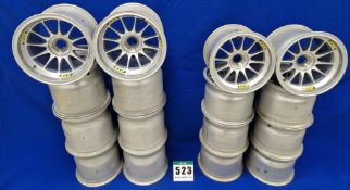 Eight ATS Front Wheels (13.0 inch dia. x 10.5 inch wide) and Eight ATS Rear Wheels (13.0 inch dia. x