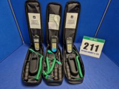 Three COMPETITION SUPPLIES Tyre Pyrometers
