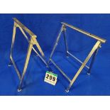 One Pair of Folding Stainless Steel Stands - 480mm tall