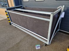 One 2600mm x 1115mm Galvanised Steel Framed Paddock Box Trailer with Folding A-Frame Ball Hitch
