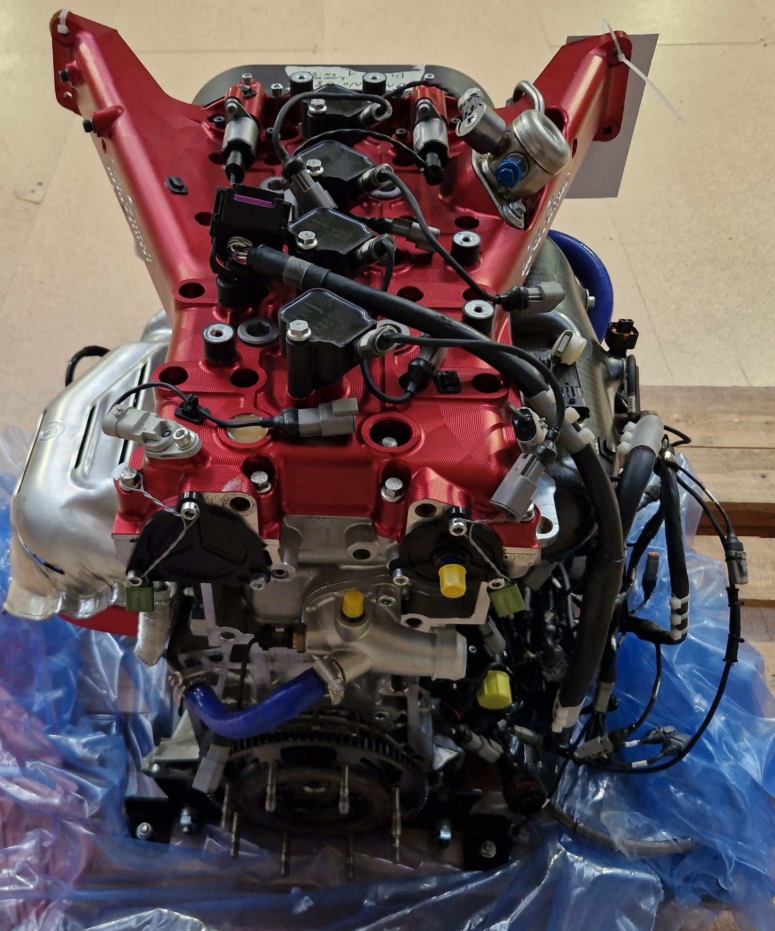 One ALPHA ROMEO 1.75L Twin Overhead Cam Turbocharged Race Car Engine, No. 089, known to be - Image 4 of 5