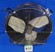 One EQUATION 60cm dia. 2-Speed 16A 250V AC Fan (Note: currently fitted with European Plug)