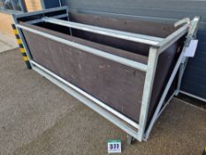 One 2600mm x 1115mm Galvanised Steel Framed Paddock Box Trailer with Folding A-Frame Ball Hitch
