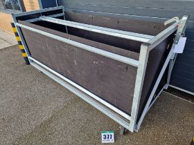 One 2600mm x 1115mm Galvanised Steel Framed Paddock Box Trailer with Folding A-Frame Ball Hitch