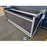 One 2600mm x 1115mm Galvanised Steel Framed Paddock Box Trailer with Folding A-Frame Ball Hitch