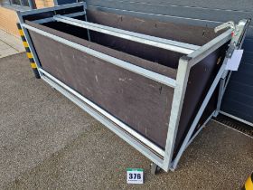 One 2600mm x 1115mm Galvanised Steel Framed Paddock Box Trailer with Folding A-Frame Ball Hitch