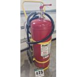 One COMMANDER 50-Litre Foam Fire Extinguisher on Steel Barrow - Tested until 07/24