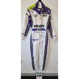 One PUMA FIA approved Race Suit (Size - Made to Measure) worn by Bruna Tomaselli and signed by her