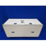 One 1700mm long x 930mm tall x 660mm deep Castor mounted Flight Case with fitted Eight Grey