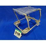 One Folding Stainless Steel Framed Castor mounted Engine/Gearbox Stand