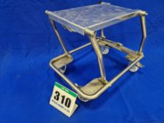 One Folding Stainless Steel Framed Castor mounted Engine/Gearbox Stand