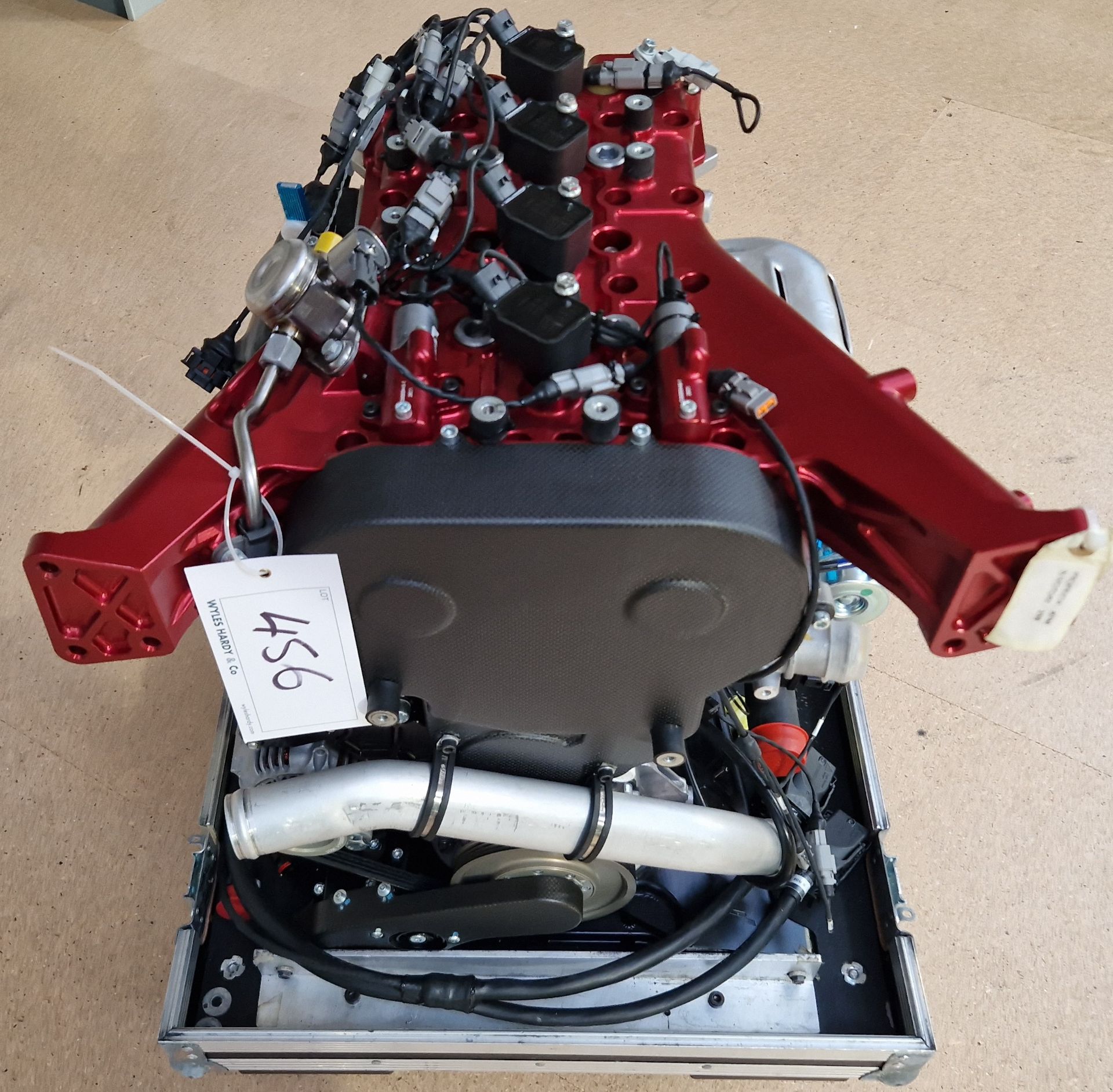 One ALPHA ROMEO 1.75L Twin Overhead Cam Turbocharged Race Car Engine, No. 159 in a Castor mounted - Image 3 of 6