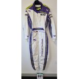 One PUMA FIA approved Race Suit (Size - Made to Measure) worn by Fabienne Wohlwend and signed by her