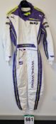 One PUMA FIA approved Race Suit (Size - Made to Measure) worn by Fabienne Wohlwend and signed by her