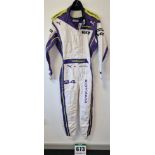 One PUMA FIA approved Race Suit (Size - Made to Measure) worn by Miki Koyama and signed by her