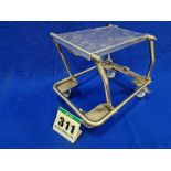 One Folding Stainless Steel Framed Castor mounted Engine/Gearbox Stand