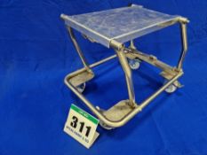 One Folding Stainless Steel Framed Castor mounted Engine/Gearbox Stand