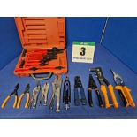 A Selection of Hand Tools comprising:- One Pair IRWIN 9 inch Mole Grips, One Pair IRWIN 6 inch