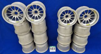 Eight ATS Front Wheels (13.0 inch dia. x 10.5 inch wide) and Eight ATS Rear Wheels (13.0 inch dia. x