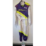 One PUMA FIA approved Race Suit (Size - Made to Measure) worn by Fabienne Wohlwend and signed by her