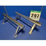 One Pair of Low Stainless Steel Stands - 120mm tall