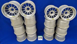 Eight ATS Front Wheels (13.0 inch dia. x 10.5 inch wide) and Eight ATS Rear Wheels (13.0 inch dia. x