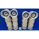 Eight ATS Front Wheels (13.0 inch dia. x 10.5 inch wide) and Eight ATS Rear Wheels (13.0 inch dia. x