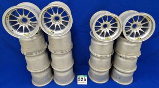 Eight ATS Front Wheels (13.0 inch dia. x 10.5 inch wide) and Eight ATS Rear Wheels (13.0 inch dia. x