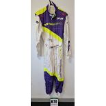 One PUMA FIA approved Race Suit (Size - Made to Measure) worn by Sarah Cook and signed by her with a