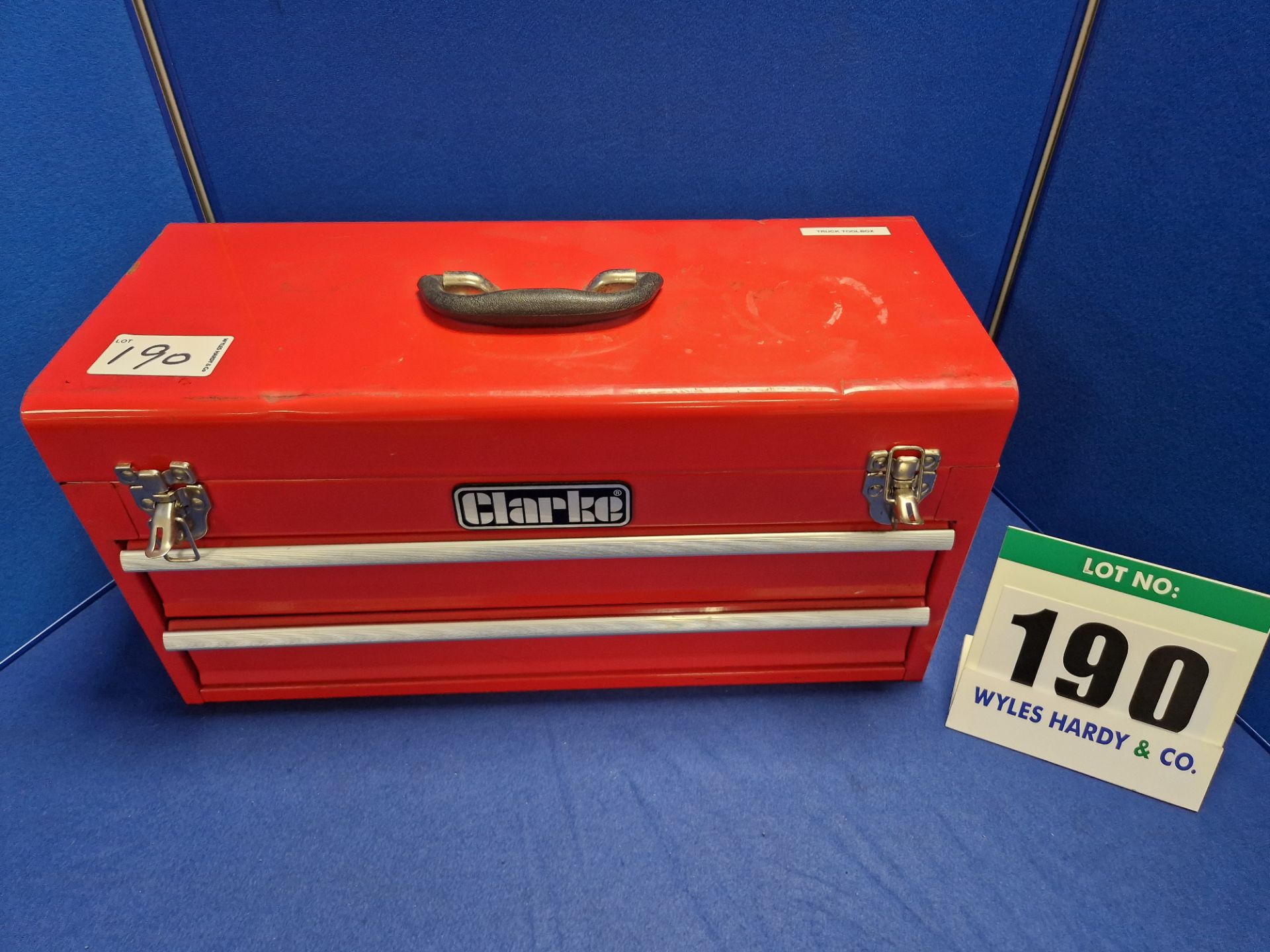 One CLARKE 2-Drawer Portable Tool Box containing A Quantity of Hand Tools (As Found and