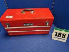 One CLARKE 2-Drawer Portable Tool Box containing A Quantity of Hand Tools (As Found and