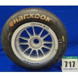 One OZ RACING 13 inch Front Wheel with fitted HANKOOK Slick Tyre (Used)