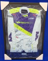 A Framed & Glazed (Perspex) W Series Race Suit Signed by The Drivers Commemorating the 2019 Series