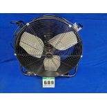 One EQUATION 60cm dia. 2-Speed 16A 250V AC Fan (Note: currently fitted with European Plug)