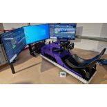 One PRO-SIM EVO Training Race Simulator having Laser Cut Alloy Frame with Multi-Adjustable Seat with