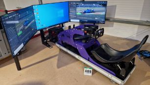 One PRO-SIM EVO Training Race Simulator having Laser Cut Alloy Frame with Multi-Adjustable Seat with